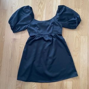 Black Altar’d State satin party dress